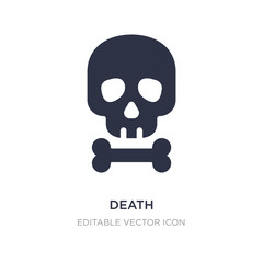 death icon on white background. Simple element illustration from Nature concept.