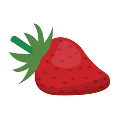 Strawberry fruit food isolated