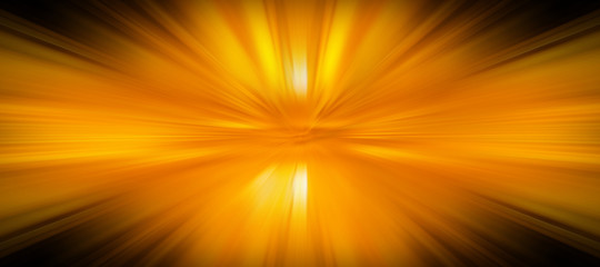 Golden yellow light explosion 