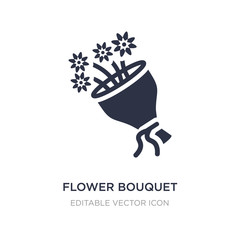 flower bouquet icon on white background. Simple element illustration from Nature concept.