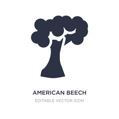 american beech tree icon on white background. Simple element illustration from Nature concept.