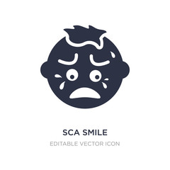 sca smile icon on white background. Simple element illustration from Other concept.