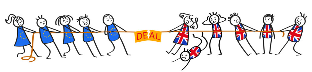 Brexit, Tauziehen zwischen EU Europäische Union und Großbritannien