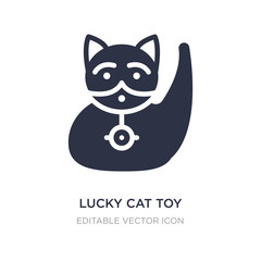 lucky cat toy icon on white background. Simple element illustration from Other concept.