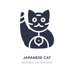 japanese cat icon on white background. Simple element illustration from Other concept.