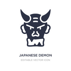 japanese demon icon on white background. Simple element illustration from Other concept.