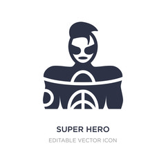 super hero icon on white background. Simple element illustration from Other concept.