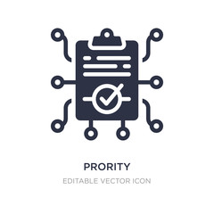 prority icon on white background. Simple element illustration from Other concept.