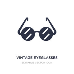 vintage eyeglasses icon on white background. Simple element illustration from Other concept.