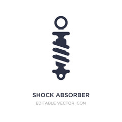 shock absorber icon on white background. Simple element illustration from Security concept. - obrazy, fototapety, plakaty