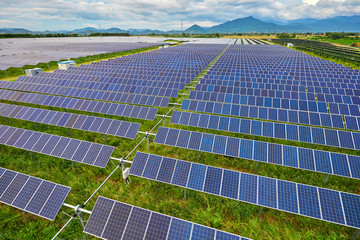 Aerial solar photovoltaic panel base