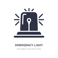 emergency light icon on white background. Simple element illustration from Security concept.