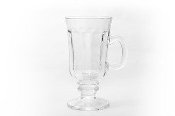 Copa de vidrio vacía 