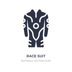 race suit icon on white background. Simple element illustration from Security concept.