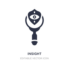 insight icon on white background. Simple element illustration from Security concept.