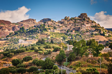 Bova Superiore with Norman Castle on top