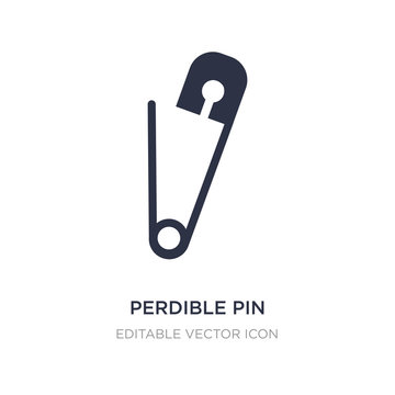 perdible pin icon on white background. Simple element illustration from Tools and utensils concept.