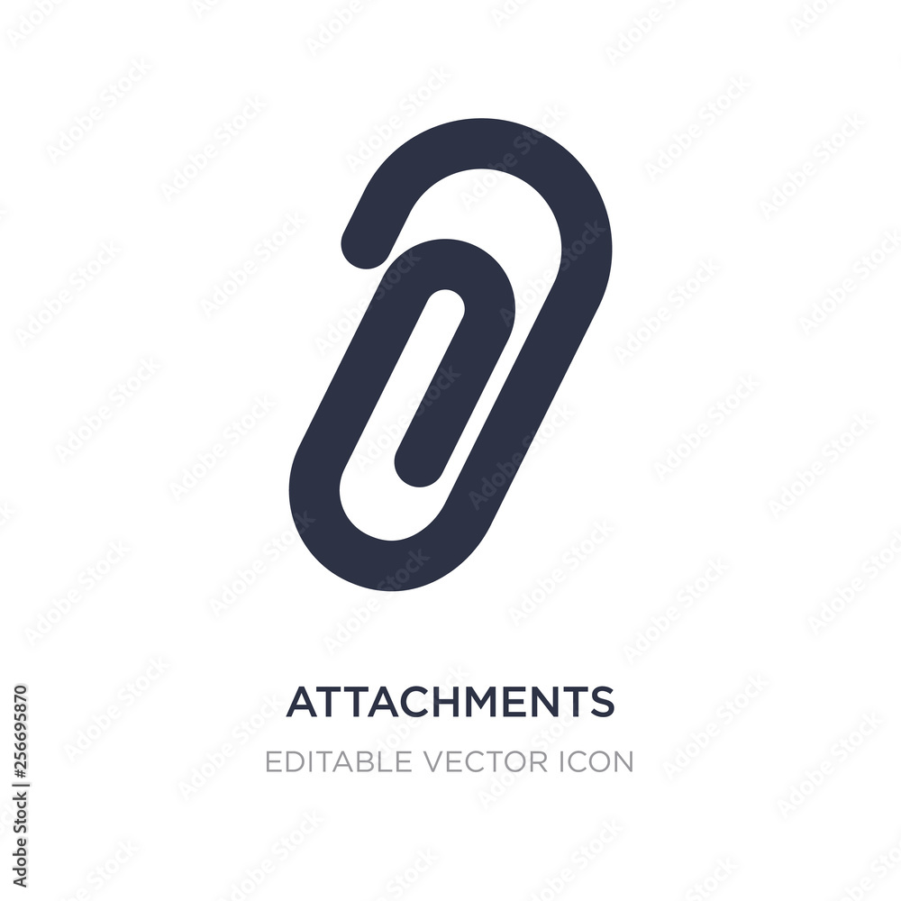 Poster attachments icon on white background. simple element illustration from tools and utensils concept.