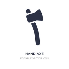 hand axe icon on white background. Simple element illustration from Tools and utensils concept.