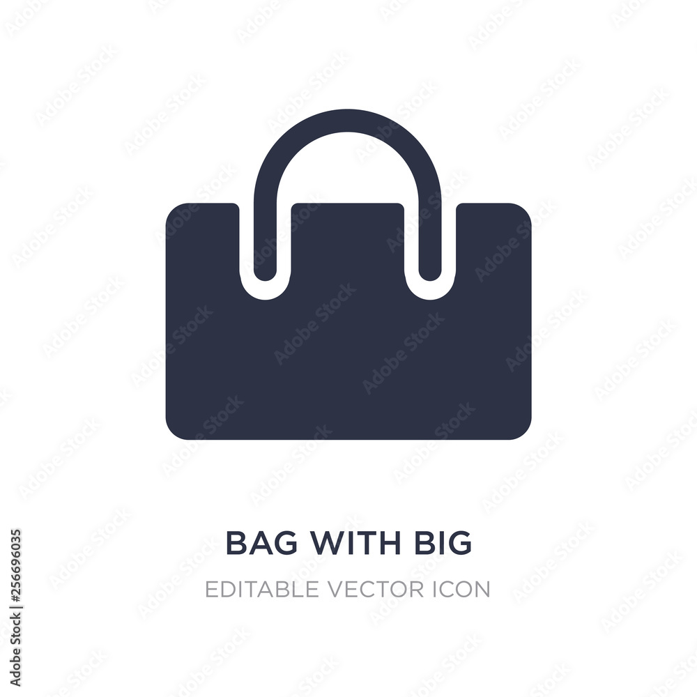 Poster bag with big handle icon on white background. simple element illustration from tools and utensils co