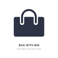 bag with big handle icon on white background. Simple element illustration from Tools and utensils concept.
