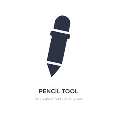 pencil tool icon on white background. Simple element illustration from Tools and utensils concept.