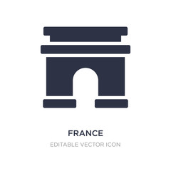 france icon on white background. Simple element illustration from Travel concept.