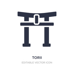 torii icon on white background. Simple element illustration from Travel concept.