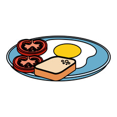 delicious breakfast menu icons