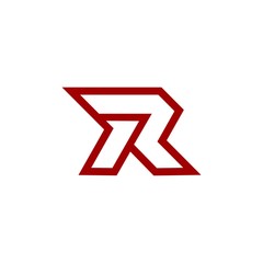 R Letter Logo Template vector icon illustration design