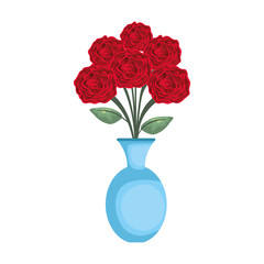 vase with roses icon