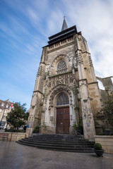 Church of Neufchatel en Bray in Normandy region, France.