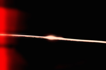 Fototapeta premium Abstract scientific background planet, stars, comet falls into black hole because of effects strong gravitational field. Space, universe event horizon.