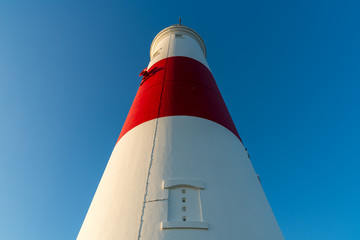 Clear sky at Portland Bill Lighthouse, Jurassic Coast, Dorset, UK