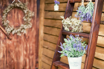 provence house with decorations