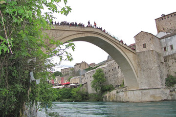 Obraz premium Old Bridge in Mostar, Bosnia and Herzegovina