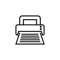 printer icon outline or line style vector illustration
