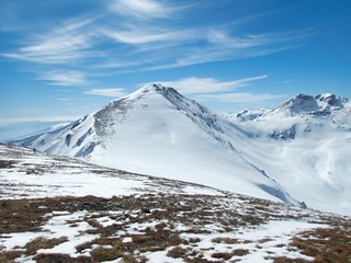 beautiful winter skiins season in sar planina in macedonia