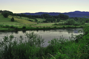 Pliva River in Pljeva Village, Bosnia and Herzegovina