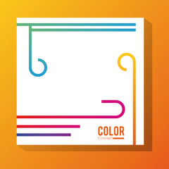 Color concept background frame