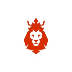 lion logo concept with lion head 