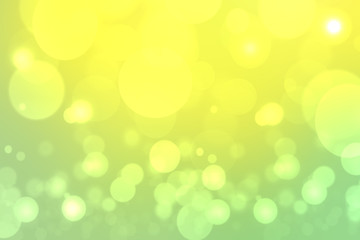 Fototapeta na wymiar Abstract gradient green light and yellow colorful pastel spring or summer bokeh background. Beautiful texture.