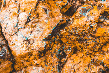 orange background texture of rural cliffs