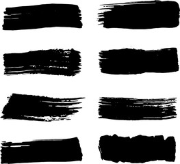 Brush stroke vector elemets