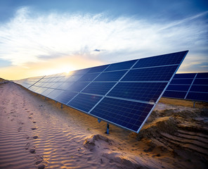 Desert solar photovoltaic panel
