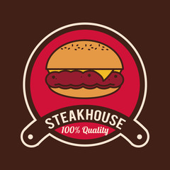 Steakhouse bbq poster