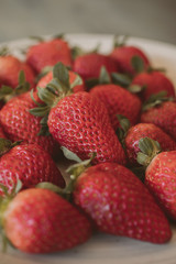 Strawberries background. Close up of fresh strawberries as texture and background.