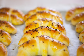 Close up shot of tasty looking homemade rolls