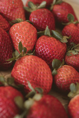 Strawberries background. Close up of fresh strawberries as texture and background.