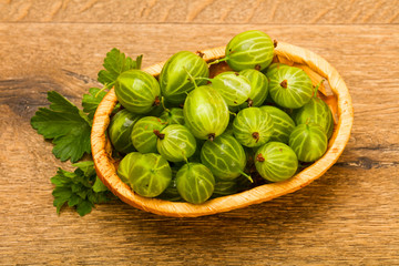 Gooseberries in the bowl